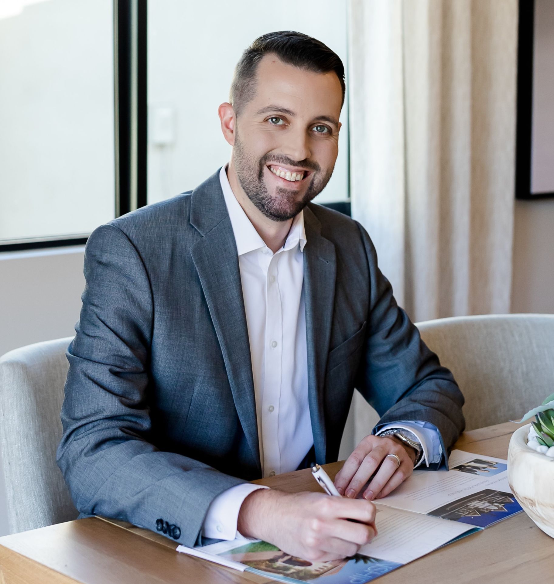 Eric Ravenscroft — meeting with clients