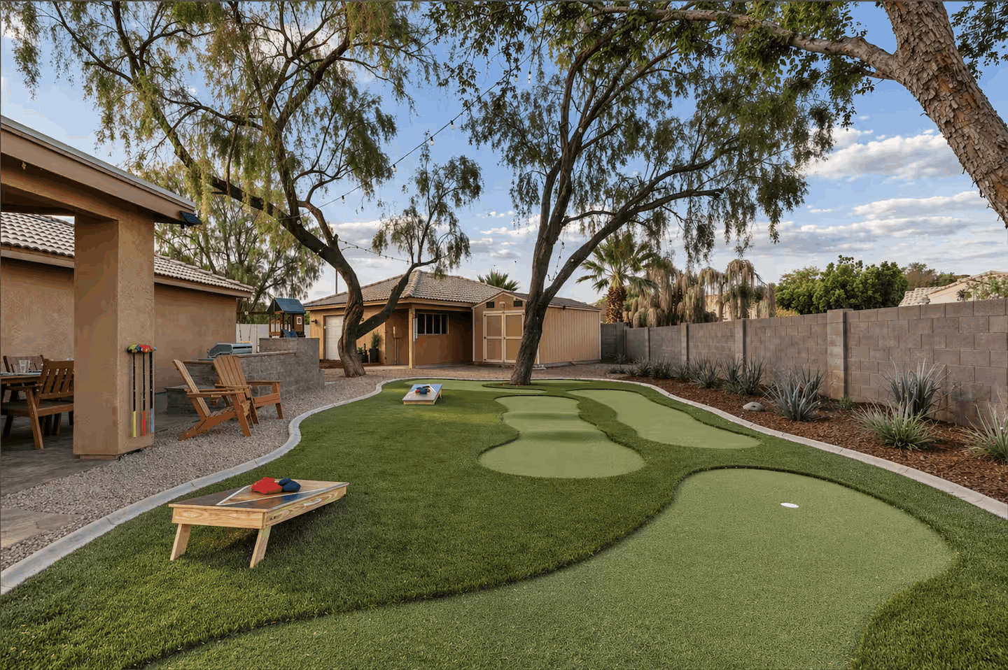 Putting green after — Solterra Haus STR Mesa AZ