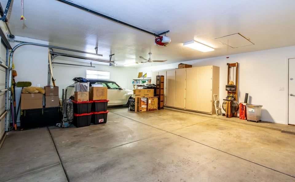 Attached garage before — Solterra Haus Mesa AZ
