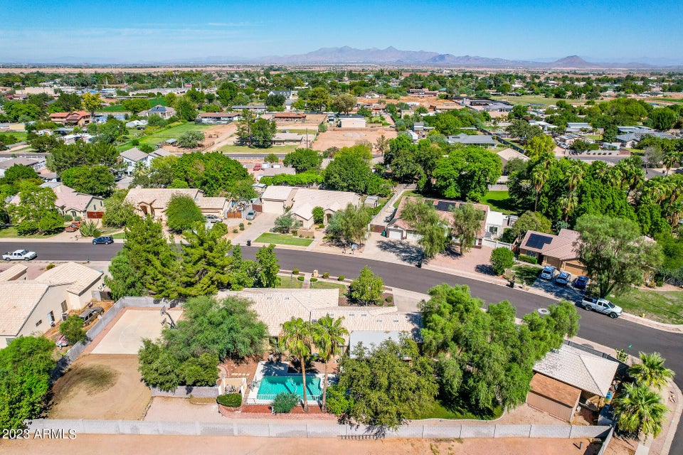 Backyard before transformation — empty lot Mesa AZ