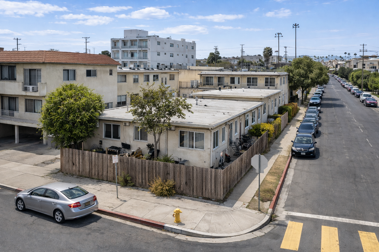 Los Angeles California fourplex investment property relinquished in a 1031 exchange