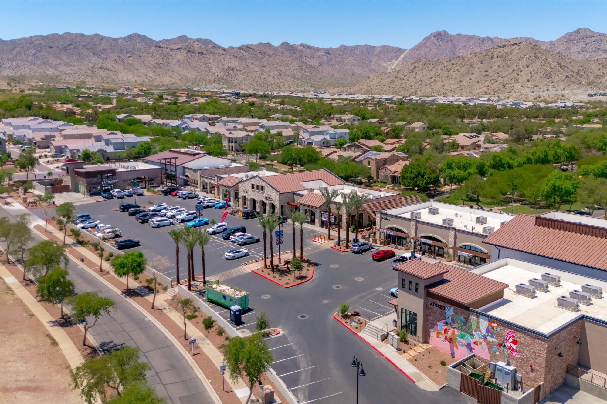 Sunrise Market in downtown Verrado, Buckeye AZ, part of the community's growing Main Street retail and dining scene.