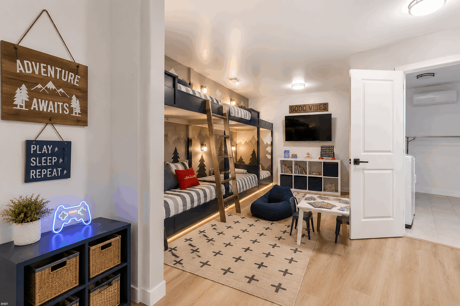 Room converted toward 5th bedroom