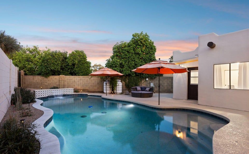 Pool area currently