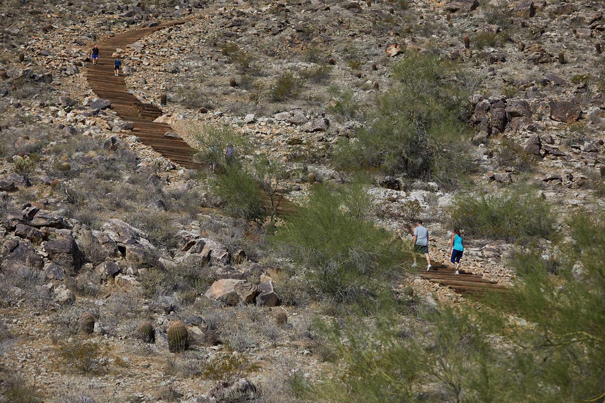 The Victory Steps hillside fitness trail at Victory at Verrado, Buckeye, Arizona