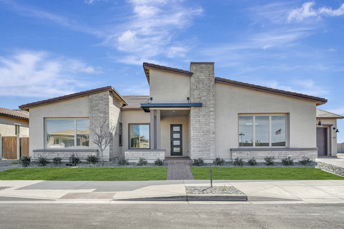 New construction home exterior, Phoenix Metro