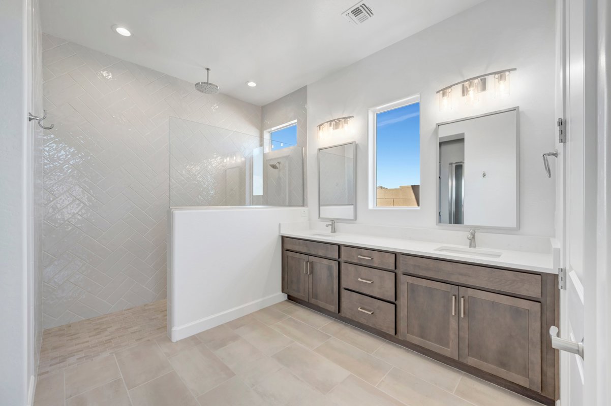 Primary bathroom design center selections, Phoenix Metro new construction