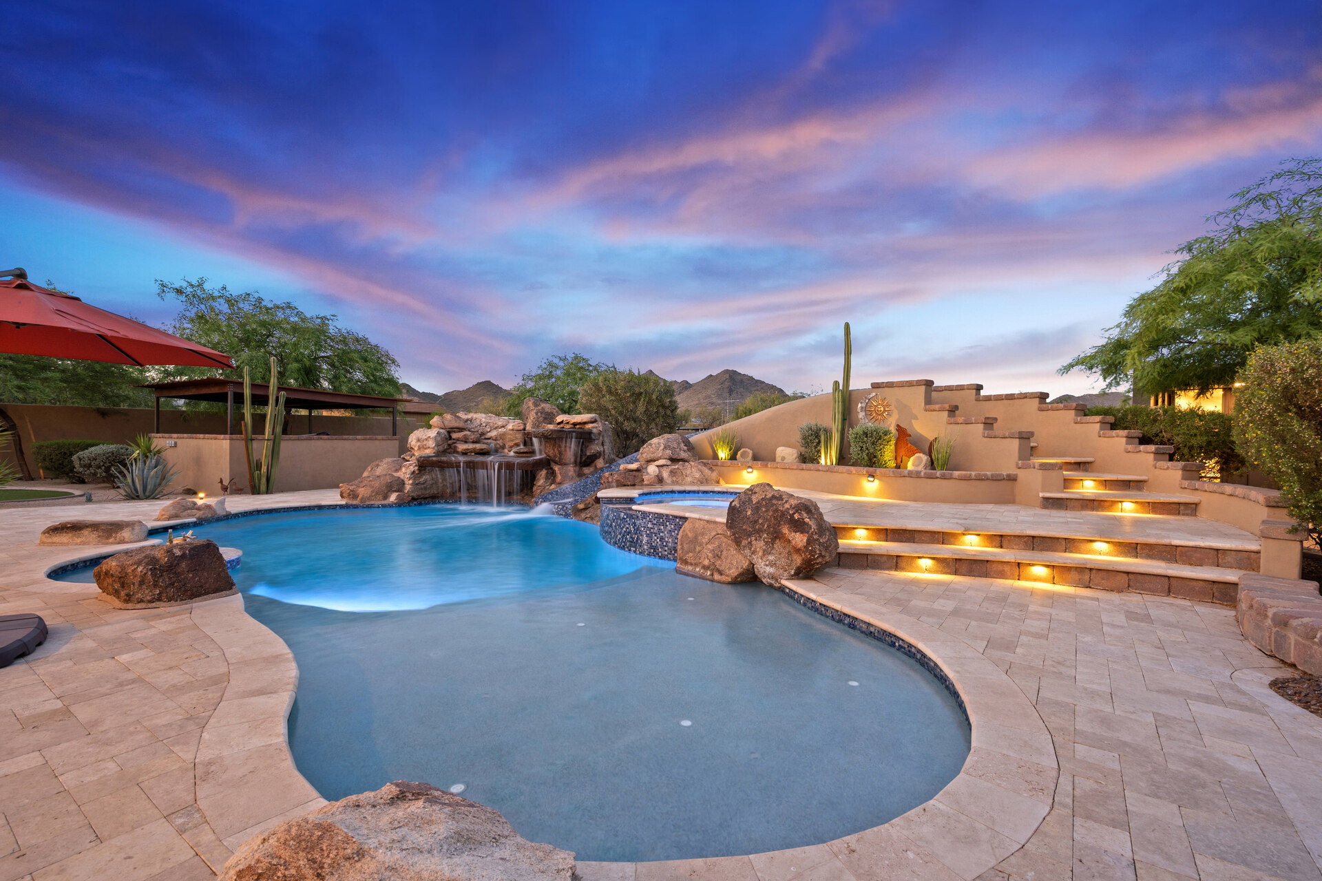 Example short-term rental property in an established North Phoenix community
