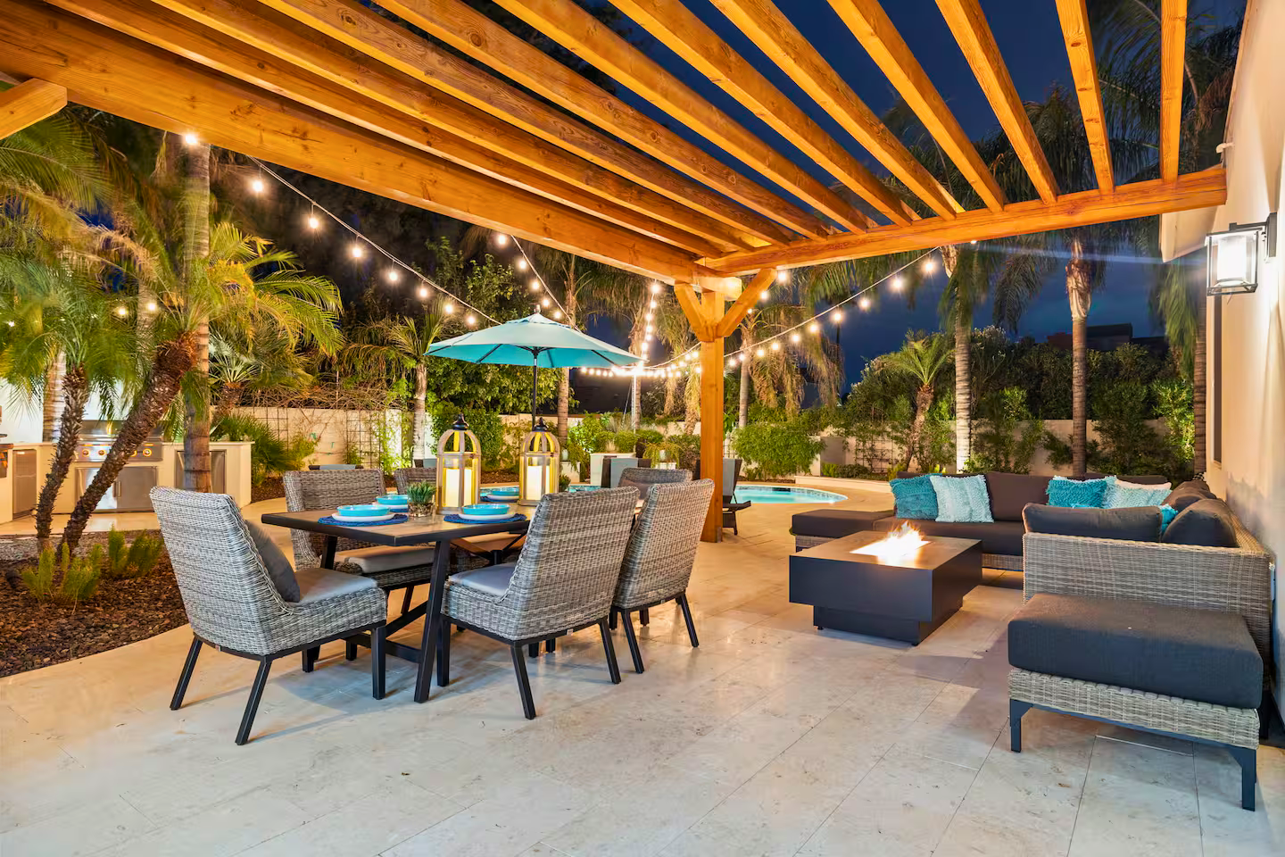 Backyard patio