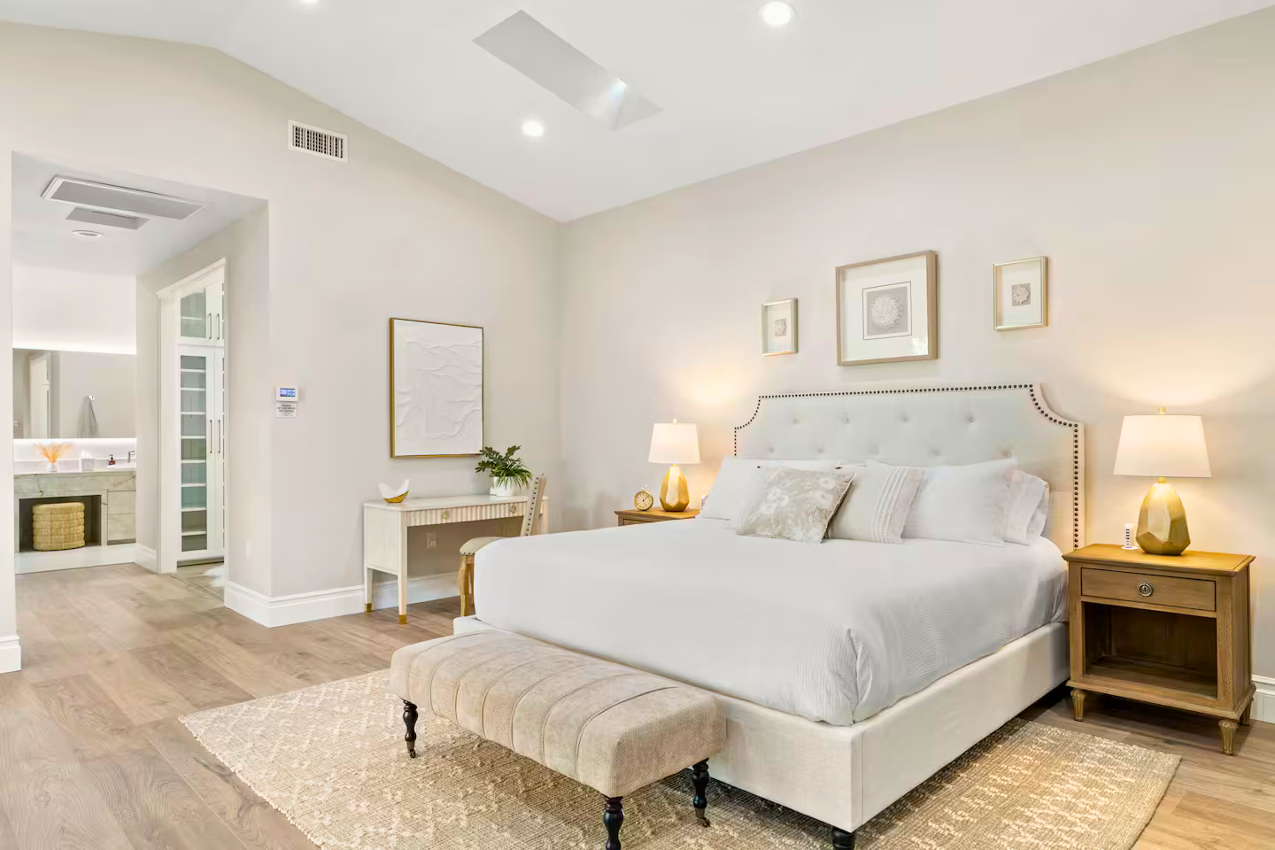 Primary suite in the addition