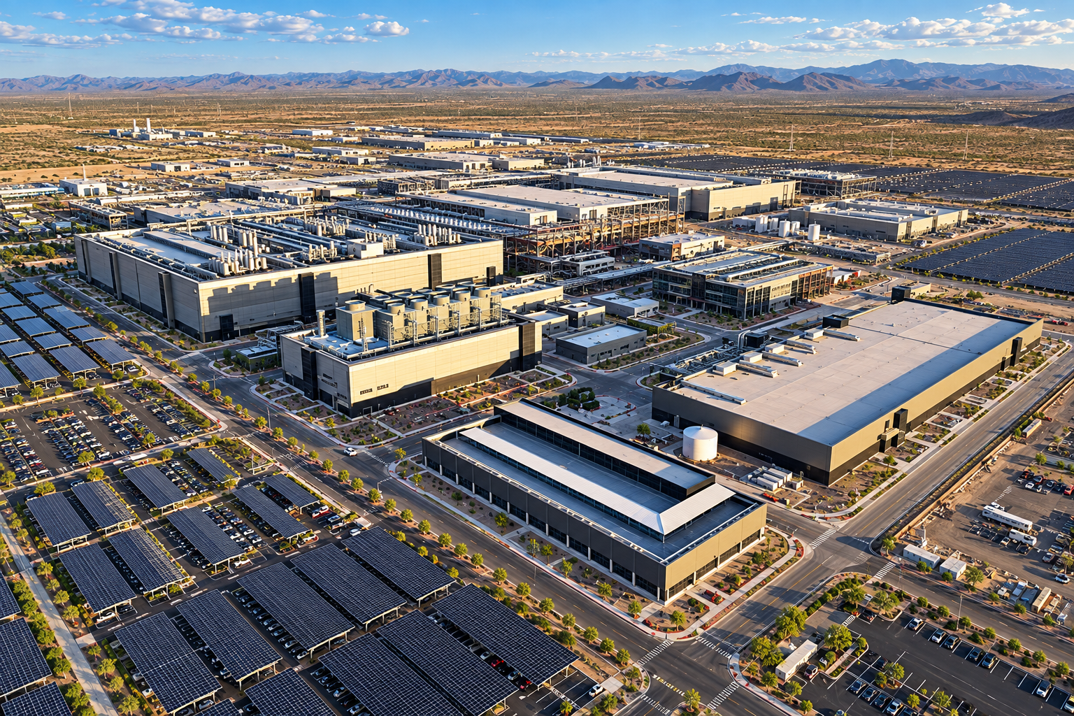 TSMC Arizona semiconductor campus in North Phoenix, about 5 miles from Union Park at Norterra