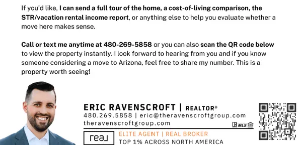 Phoenix real estate direct outreach mailer and email campaign by Eric Ravenscroft showcasing strategic relationship marketing and targeted buyer communication.