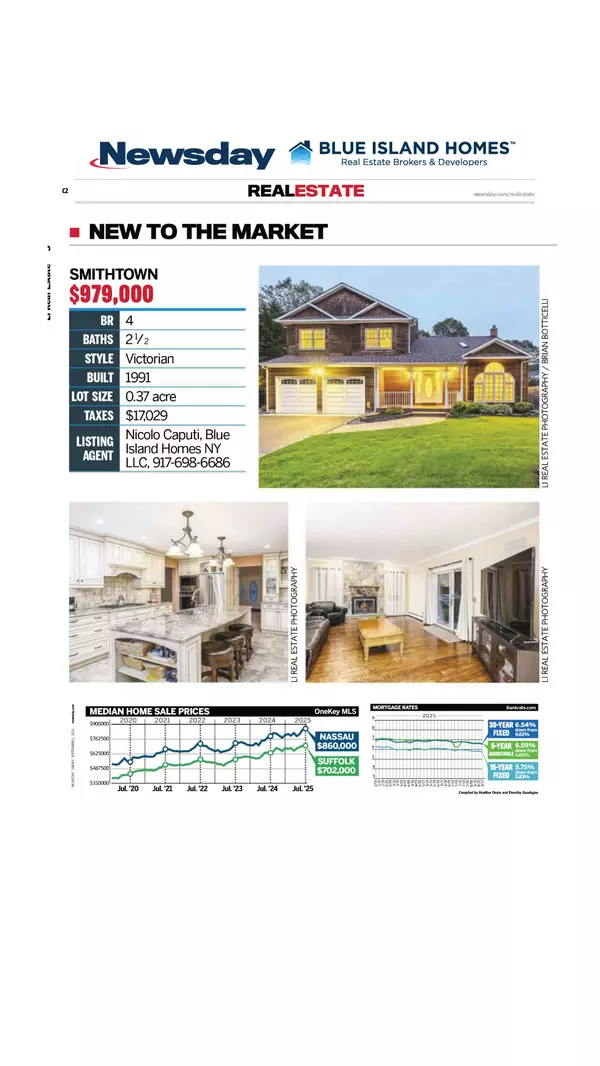 Newsday Blue Island Homes NY Nick Caputi Smithtown NY 4 Bedroom