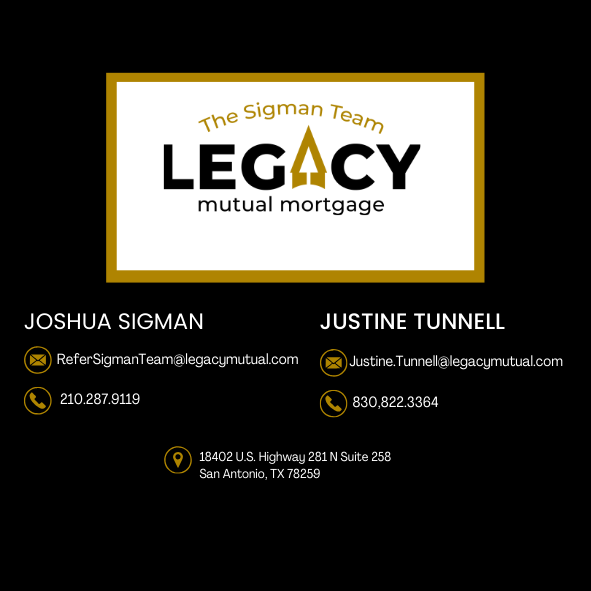 The Sigman Team — Legacy Mutual Mortgage — San Antonio TX VA Loan Lender