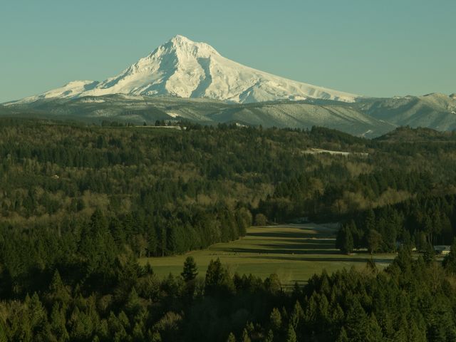 Mount Hood seen from Jonsrud Viewpoint in Sandy, Oregon