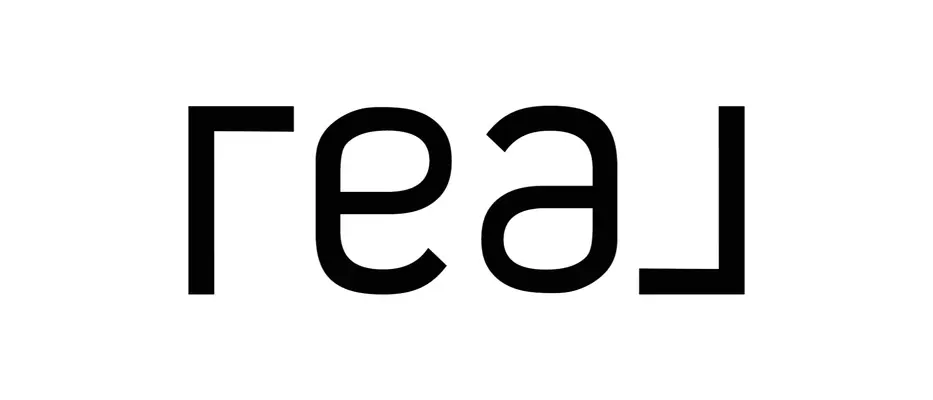 Real Logo Solid White with Black Wordmark
