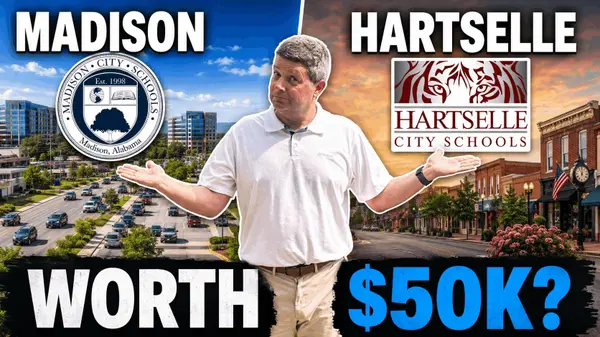 Madison vs. Hartselle AL: 2026 Home Prices & Schools
