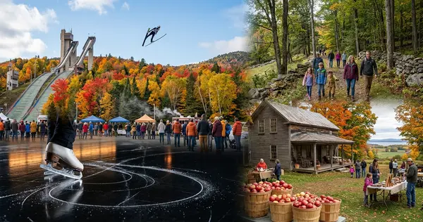 What to Do in the Adirondacks This Weekend: Flaming Leaves, Figure Skating on Black Ice, and an Apple Folk Festival