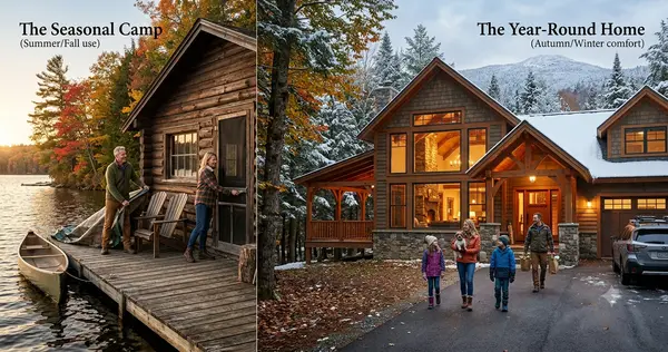 Seasonal Camp or Year-Round Home? How to Decide in the Adirondacks