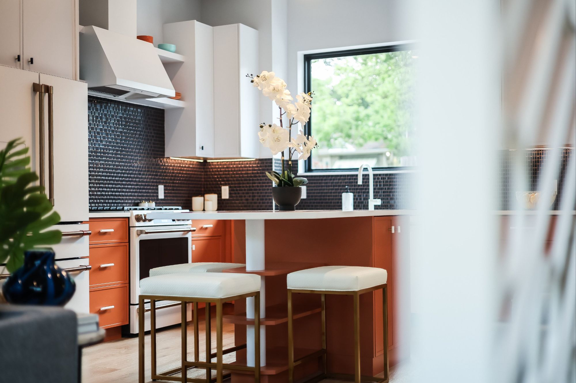 VINYL at Johanna Collection kitchen with large windows and natural light Austin TX