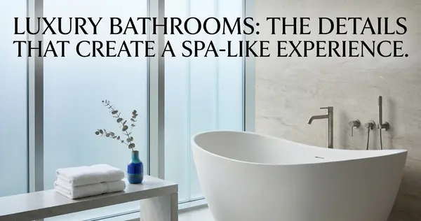 Luxury Bathrooms: The Details That Create a Spa-Like Experience