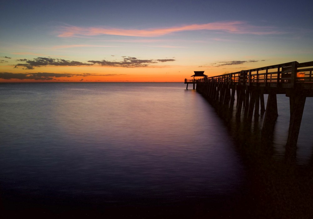Sunset over the Gulf of Mexico in Naples, Florida