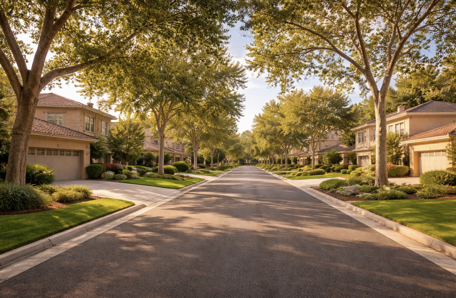 Pleasanton California residential street with mature trees and well-maintained homes representing long-term homeownership