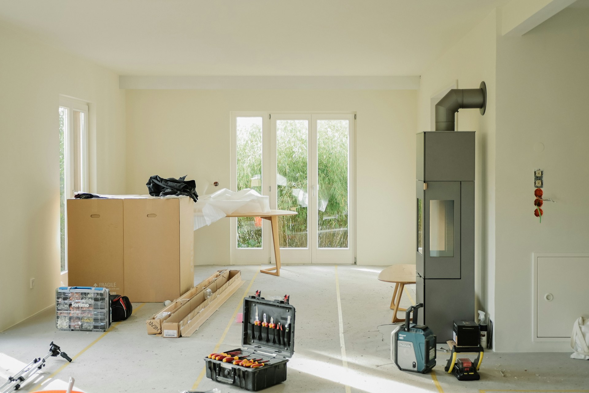 Home interior under construction