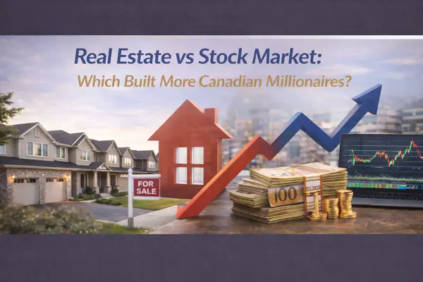 Real Estate vs Stock Market: Which Built More Canadian Millionaires?