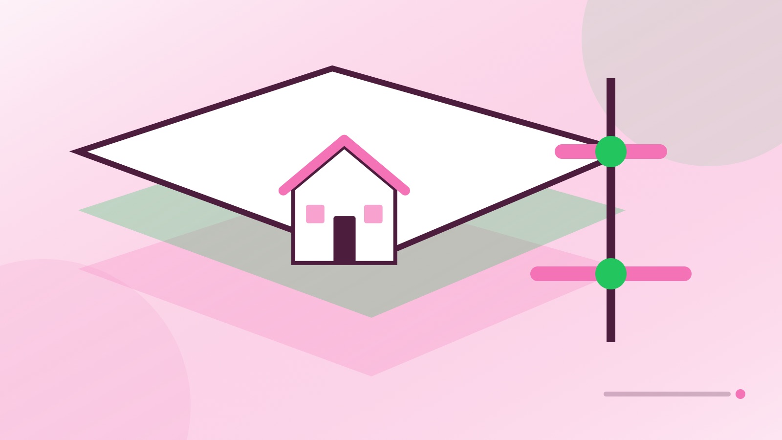 Spotsylvania assessment research illustrated with stacked evidence layers, a parcel, a house, and a reasoned value range.