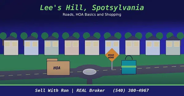 feature image of Lee's Hill in Spotsylvania: Community Roads, HOA Basics and Nearby Shopping