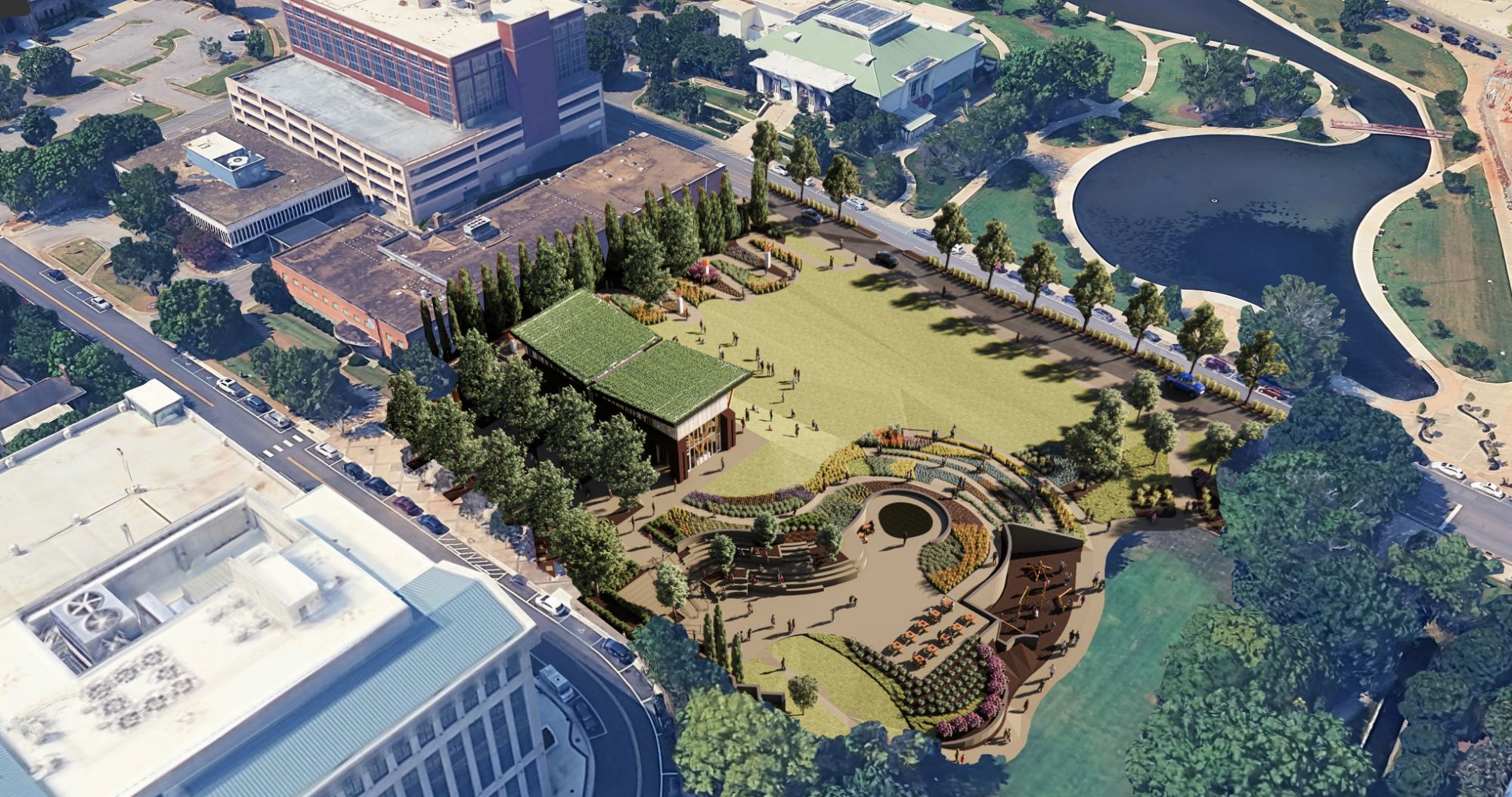 Rendering of the planned Big Spring Park East expansion
