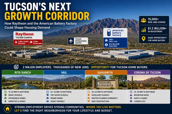 feature image of Where Should You Live in Tucson If You're Working at Raytheon or the New Battery Factory?