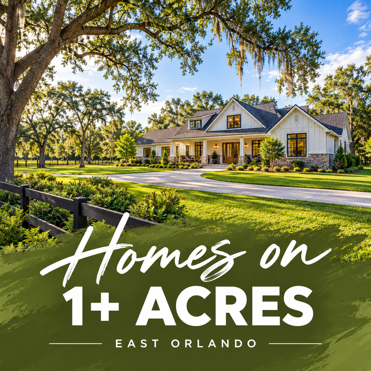 Homes on 1+ Acres