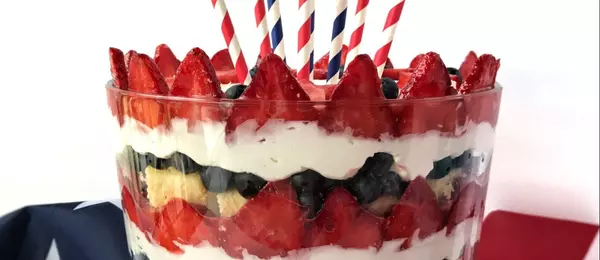 Red, White & Blue Berry Trifle Cups