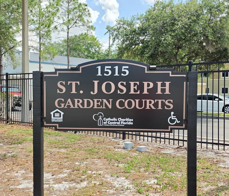 St. Joseph Garden Courts monument sign