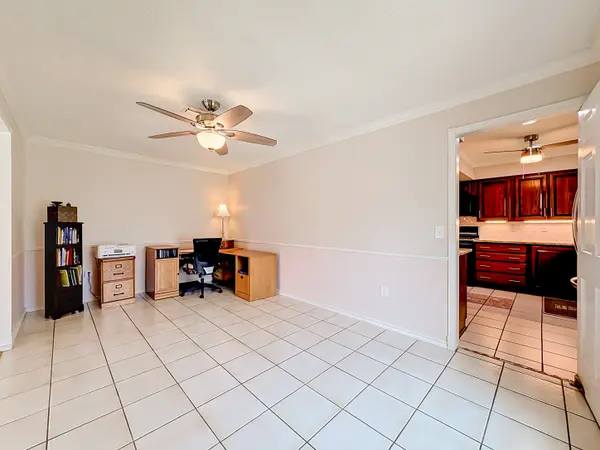 Dining room turned office