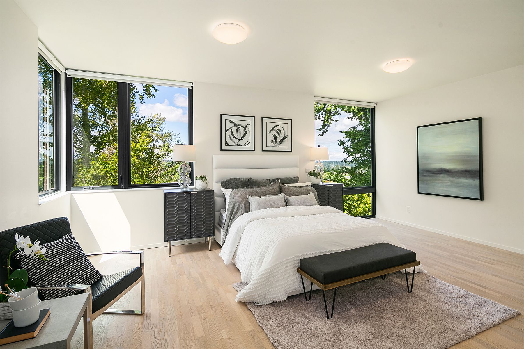 Bellevue Realtor Lakhani Team Real Estate home sold bedroom staging