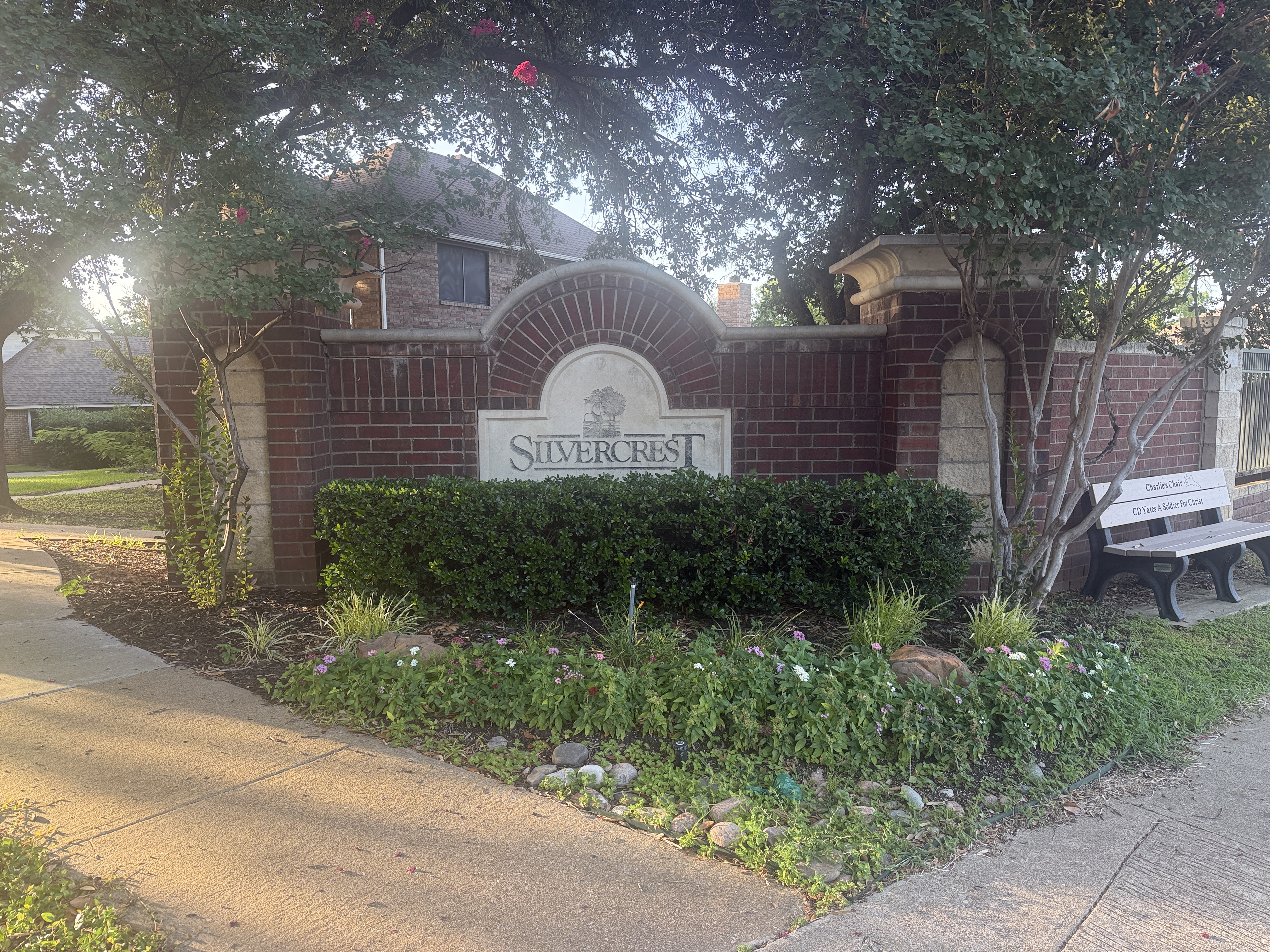 SilverCrest subdivision entrance Grapevine TX