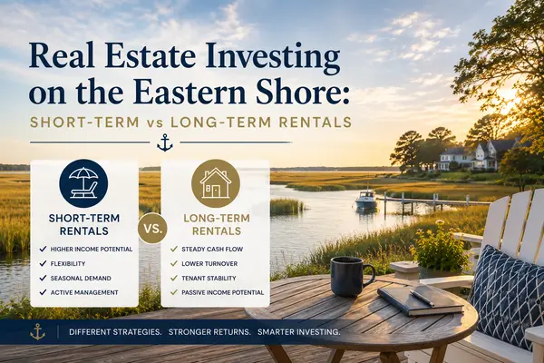 Real Estate Investing on the Eastern Shore: Short-Term vs Long-Term Rentals 