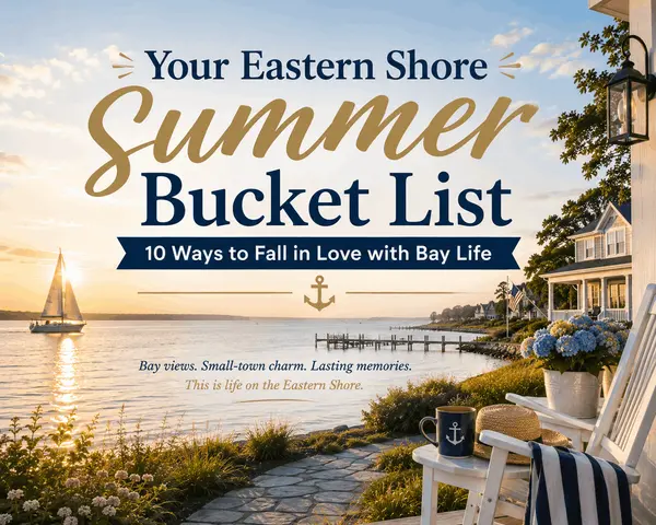 Your Eastern Shore Summer Bucket List: 10 Ways to Fall in Love with Bay Life
