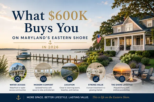 feature image of What $600K Buys You on Maryland's Eastern Shore in 2026