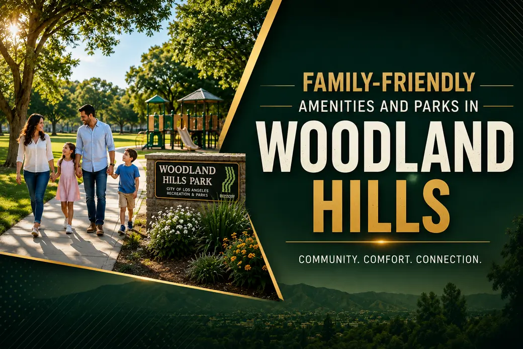 Family-friendly amenities and parks in Woodland Hills