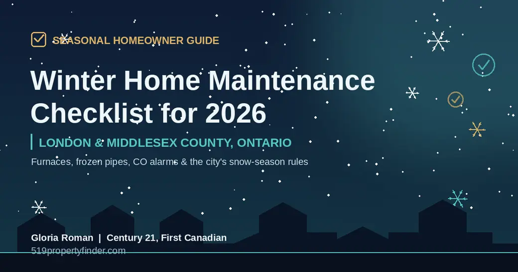 Winter Home Maintenance Checklist for London, Ontario Homeowners (2026)