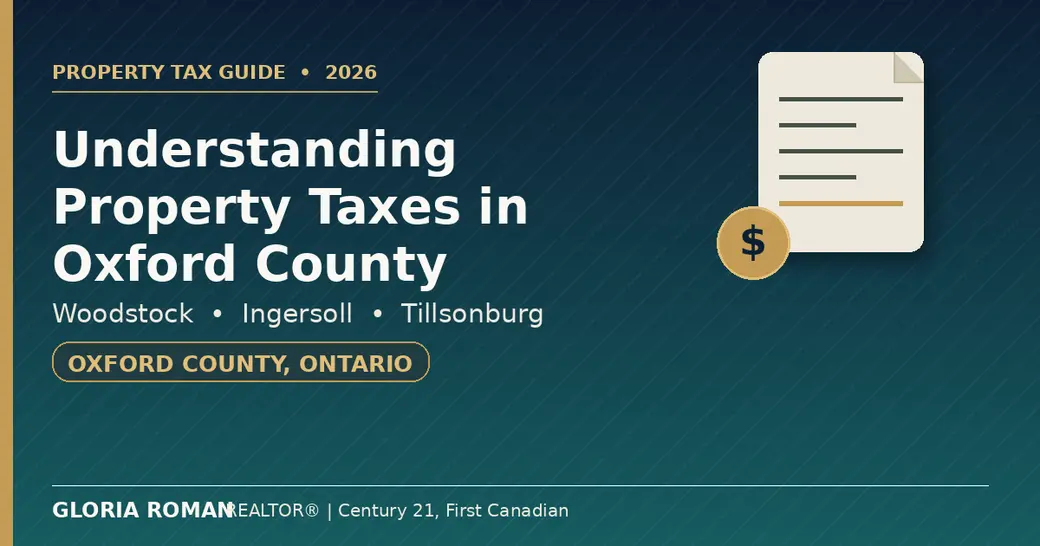 Understanding Property Taxes in Oxford County, Ontario: A 2026 Guide for Woodstock, Ingersoll & Tillsonburg