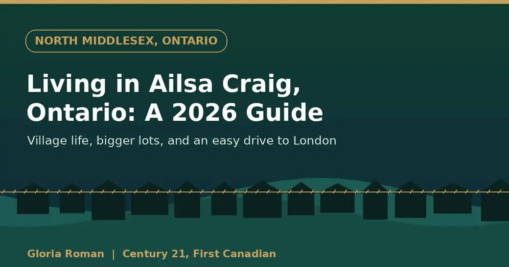 Living in Ailsa Craig, Ontario: A 2026 Guide to This North Middlesex Village