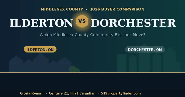 Ilderton vs. Dorchester: Comparing Two of Middlesex County's Fastest-Growing Communities Near London in 2026