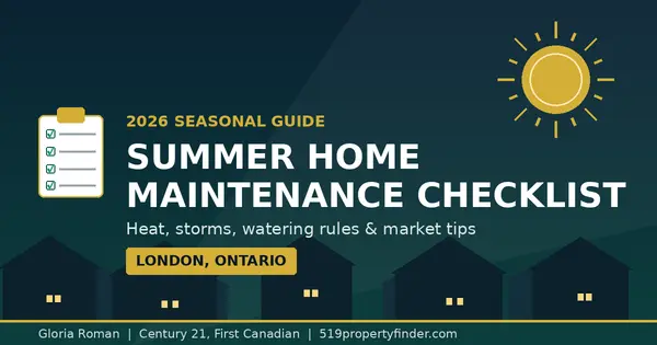 Summer Home Maintenance Checklist for London, Ontario Homeowners,Gloria Roman