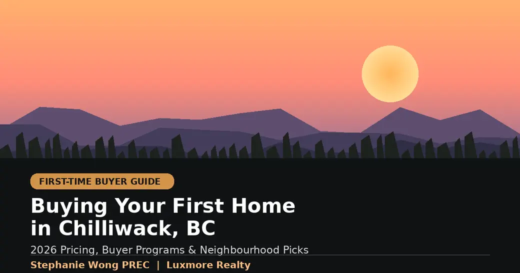 First-Time Homebuyer Guide for Chilliwack, BC (2026)
