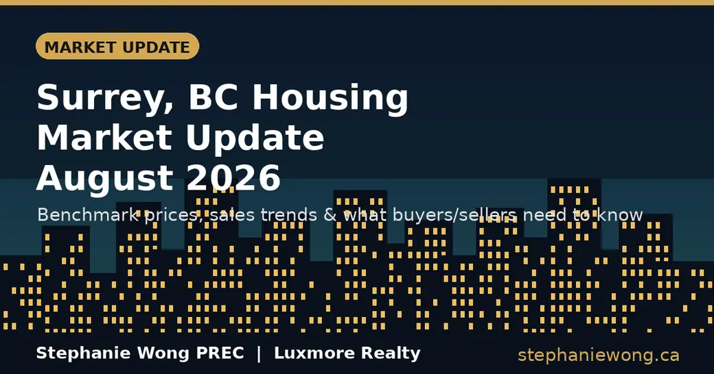 Surrey, BC Housing Market Update: August 2026